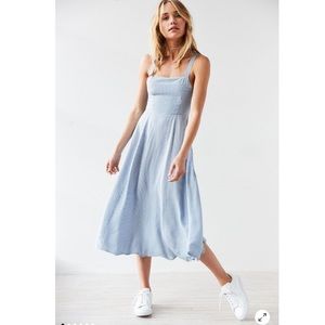 NWT Urban Outfitters Striped Square-Neck Dress